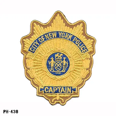 Vintage NYPD New York City Police Captain Patch ~ NOS Gemsco USA • $9.99