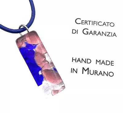 Murano Glass Pendant Murano Glass Jewellery Handmade Glass Pendant 3cm X 1cm • £9.95