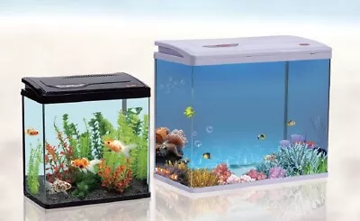 24L/40L/61L/123L Nano Aquarium Fish Tank Tropical Coldwater LED Lighting - UK • £71.99