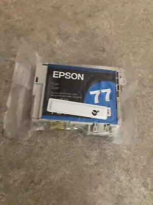 Genuine Epson 77 T0772 Cyan Color Ink Cartridge NEW! • $5