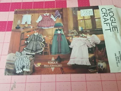 Vintage Vogue Doll Collection 8337 18  Colonial Doll Clothes Pattern Uncut • $4.95