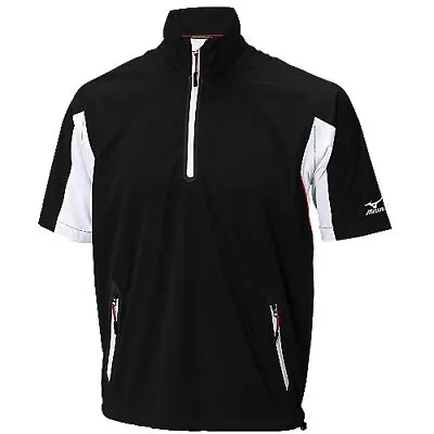 Mizuno Impermalite Flex Short Sleeve Rain Top (Black MEDIUM) Golf NEW • $119.99