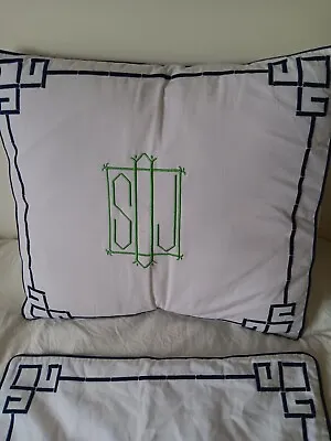 Pottery Barn Monogram Throw Pillow Covers Set Of 2 • $24.99