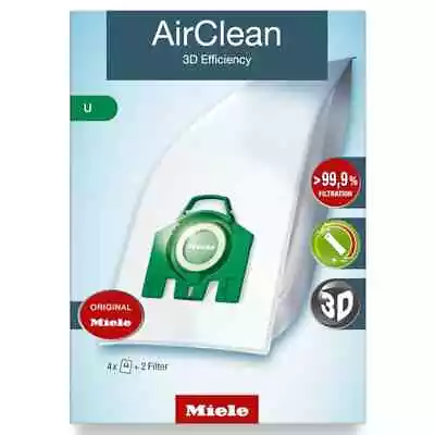 Original Miele U AirClean 3D Genuine OEM Vacuum Dust Bag Dynamic U1 S7 Upright • $22.99
