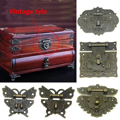 $3.01 • Buy 1pc Decorative Jewelry Chest Gift Box Suitcase Case Hasp Latch Toggle Lock