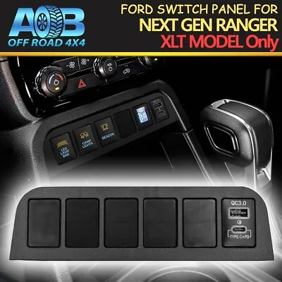 AOB 6 Gang Switch Panel Holder Switch Fascia For FORD Next Gen RANGER XLT • $122