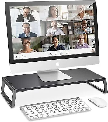 AboveTEK Monitor Stand Riser With Metal Feet For Computer Laptop IMac TV LCD • £29.99