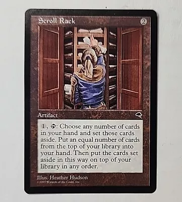 Magic The Gathering - Scroll Rack - Artifact - Tempest 1st Edition • $20