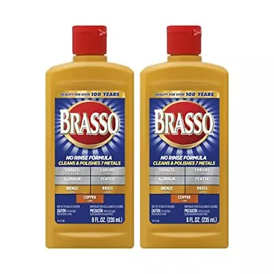 Brasso Metal Polish 8 Oz Bottle For Brass Copper Stainless Chrome Alumin... • $20.65