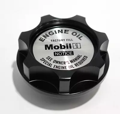 Black Oil Cap Mobil 1 For Toyota Trd Fj Cruiser 4runner Tundra Sequoia Tacoma • $23.95