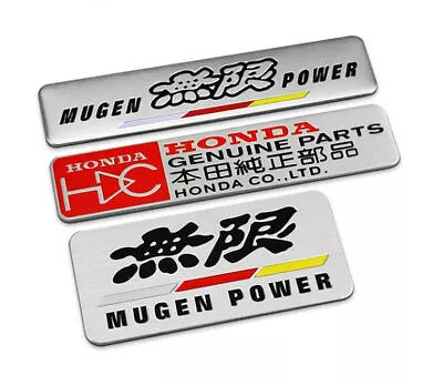 Brushed Aluminum 3D MUGEN Car Sticker Badge Auto Decal Tailgate Emblem For Honda • $11.99