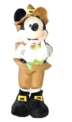 Gemmy Holiday Thanksgiving Disney 24  Tall Pilgrim Mickey Mouse Harvest Greeter  • $54.91