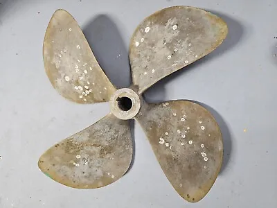 26  Vintage Brass 4 -Blade Propeller • $500