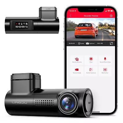 D100 Smart Dash Cam For Cars 2K GPS WIFI 0.96 LCD Display WDR Parking Mode Angle • $49.99