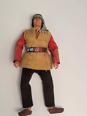 Vintage 1973 Marx Gabriel The Lone Ranger Red Sleeves Indian Action Figure • $80