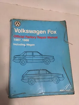 Volkswagen Fox Official Factory Repair Manual 1987 1988 Including Wagon • $24