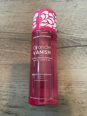 Grande Cosmetics Grande Vanish Make Up Remover 4.06 Oz  Sealed Dented Bottle • $19.99