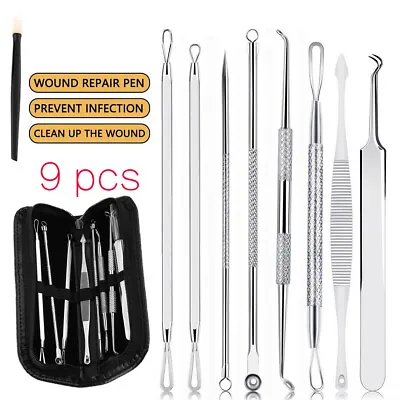 $8.25 • Buy Acne Needle Blackhead Remover Pimple Blemish Comedone Extractor Tweezer Tool Kit