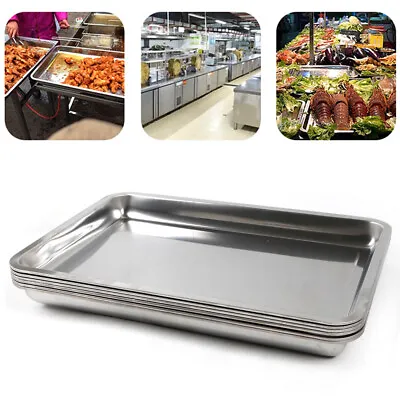 6 Pack Full Size 2 /4  Deep Steam Table Pans + Stainless Steel 201 Buffet Pans • $23.75