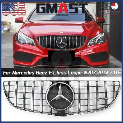 For Mercedes Benz E-Class W207 2014-2016 E350 E400 E550 Chrome GTR Style Grille • $142.99