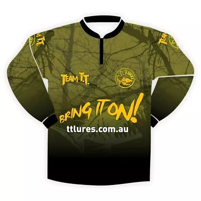 $39.95 • Buy TT Lures Adult Long Sleeve Tournament Fishing Shirt With Front Zip