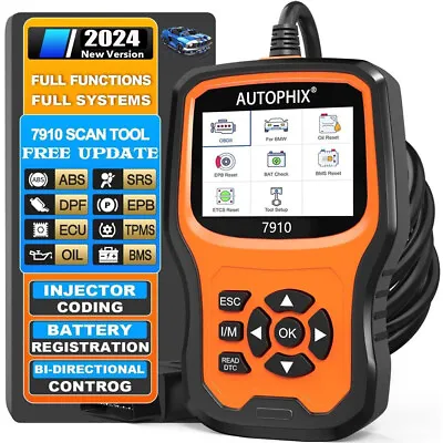 AUTOPHIX 7910 Elite All System Diagnostic Tool For BMW Code Reader OBD2 Scanner • $79.99