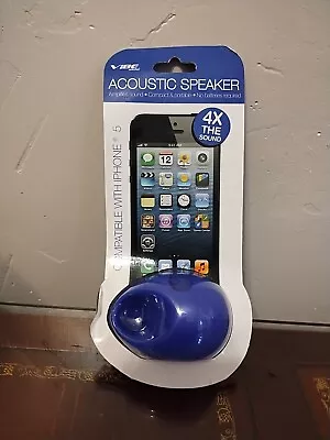 Vibe Sound Acoustic Speaker Compatible With IPhone 5 Blue • $3.60