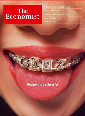 The Economist Magazine - April 2024 - Gen Z Reasons To Be Cheerful - Brand New • $16.99