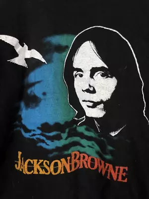 VintageIn Concert 70S Jackson Browne Shirt Black Unisex Men Size S-4XL CC1281 • $18.99