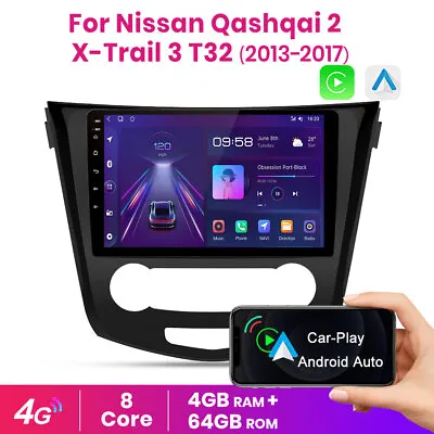 Android 11 Car Stereo  CarPlay Head Unit For Nissan Qashqai 2 X-Trail 3 T32 • $369.99