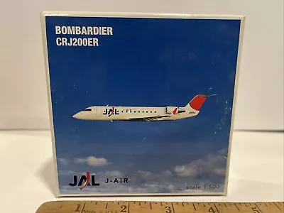 1:500 Herpa Japan Airlines Bombardier CRJ200ER CRJ 200 Jet Toy Model Die Scale • $60