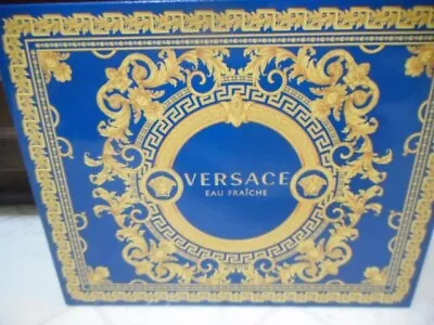 Versace Man Eau Fraiche Set 1.7 Oz Cologne + Shower Gel + Aftershave For Men New • $49.95