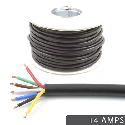 $275.85 • Buy *14 AMP Rated* 7 Core Cable 12v 24v Wire Caravan Trailer LED Lights Multicore