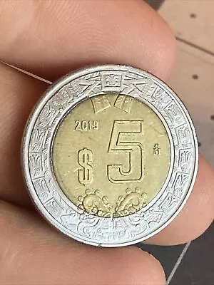 2019 Mexico 5 Peso Coin • $1.50