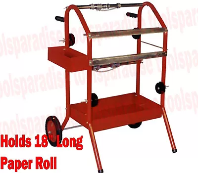 Auto Body Paint MASKING PAPER ROLL DISPENSER Spray Gun Towel Holder Station Cart • $217.64