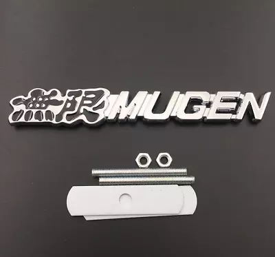 Black Metal Hood Front Grille Grill Badge Mugen Power Emblem For AC HO • $11.39