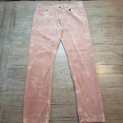 Polo Ralph Lauren Corduroy Pants Men's Size 33x29 Pink Slim Fit Pants Distressed • $29.95