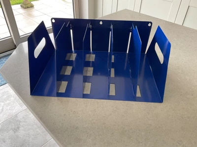 £15 • Buy Rotadex Lever Arch Filing Rack Portable Rigid Metal - Blue USED