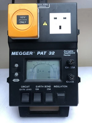 £560 • Buy Megger Pat 32 Portable Appliance Tester With Power Lead 