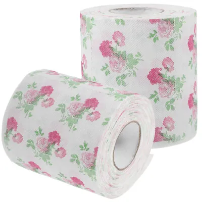  2 Rolls Colored Toilet Paper Home Decorations Table Centerpiece Bulk • £10.71