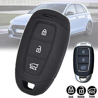 Remote Silicone Key Cover Case Fob For Hyundai I30 Ix35 Azera 3Button Key Holder • $7.89