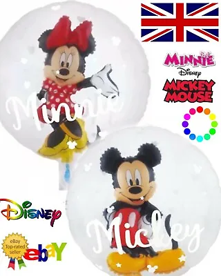 UK Disney Mickey Minnie Mouse Birthday Party Helium Clear Balloons Baby Shower  • £3.49