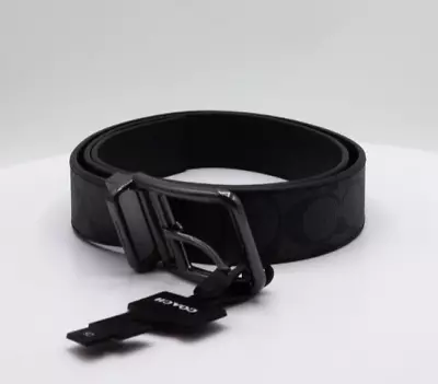 COACH Men's Double Bar Buckle Cut To Size Reversible Belt 38 Mm • $94.99