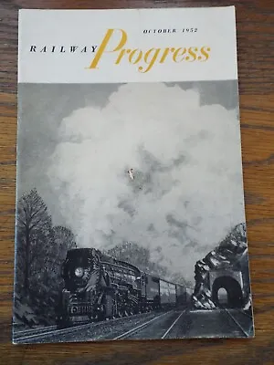 Vintage 1952 RAILWAY PROGRESS Journal/Magazine Korean Railroad/Southern Pacific • $4.95