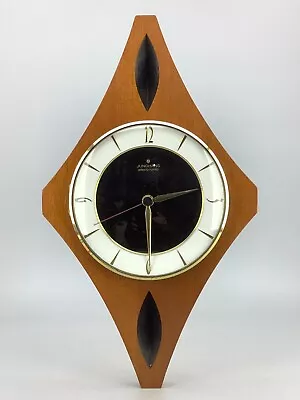 Mid Century Junghans Teak Wall Clock Battery Powered • $285