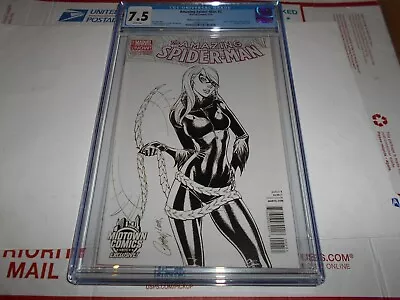 Amazing Spider-man #2 Cgc 7.5 J. Scott Campbel Lmidtown Black Cat Sketch Cover • $9.99