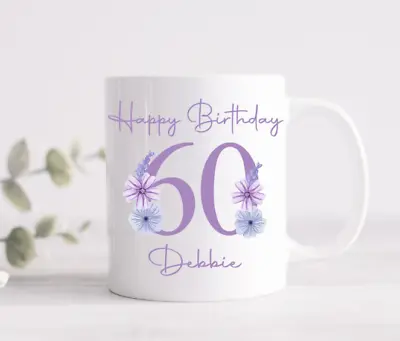 Personalised Birthday 18th 21st 40th 50th 60th 70th 80th Mug Cup Gift Present • £9.75