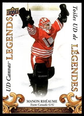 2023-24 Upper Deck Tim Hortons Legends Canvas Legends Manon Rheaume Team Canada • $1.99