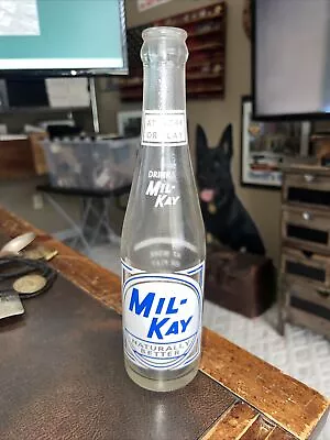 Vintage Applied Label Mil-Kay Soda Btl Arcade Beverages • $9.99