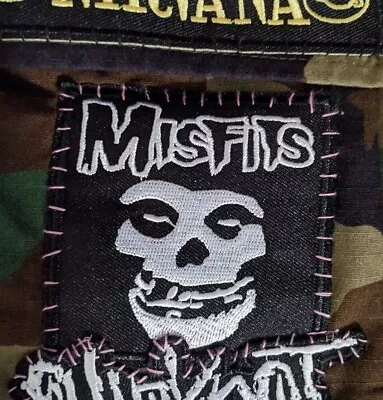 Misfits Band Patch Rock Metal Goth Punk Danzig Embroidered Iron On 3.25 X3.25  • $5